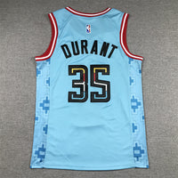 Men's Phoenix Suns Kevin Durant #35 Turquoise 2022/23 Swingman Jersey1 - City Edition