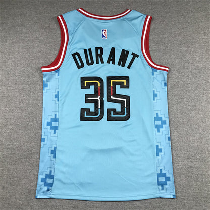 Men's Phoenix Suns Kevin Durant #35 Turquoise 2022/23 Swingman Jersey1 - City Edition