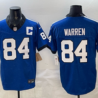Men's Indianapolis Colts Tyler Warren #84 Heather Royal Alternate 2 Indiana Nights Game Jersey