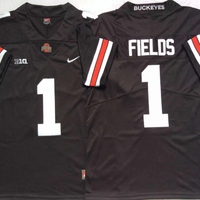 Men's Ohio State Buckeyes Justin Fields #1 Black Player Game Jersey