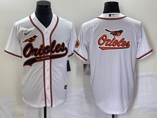 Men's Baltimore Orioles White Replica Team Jersey1 Joint Edition