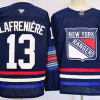 Men's New York Rangers Alexis Lafreni¨¨re #13 Navy Player Jersey
