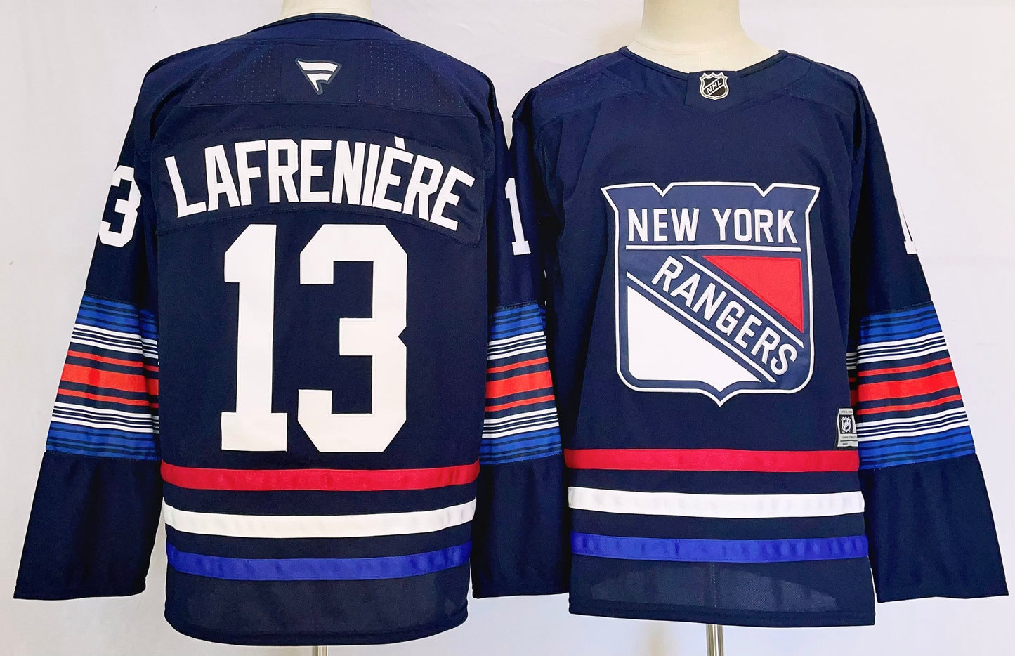 Men's New York Rangers Alexis Lafreni¨¨re #13 Navy Player Jersey