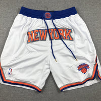 Men's New York Knicks White Association Edition Pocket Shorts1