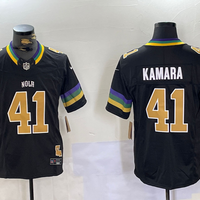 Men's New Orleans Saints Alvin Kamara #41 Black Team Player Jersey1