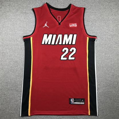 Men's Miami Heat Jimmy Butler #22 NBA Red Swingman Jersey1