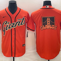 Men's San Francisco Giants Orange Replica Player Jersey1