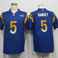 Men's Los Angeles Rams Jalen Ramsey #5 Blue Team Vapor Limited Jersey1