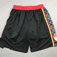 Men's Atlanta Hawks Black Basketball Retro Shorts1