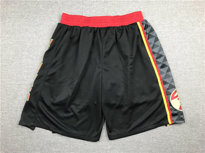 Men's Atlanta Hawks Black Basketball Retro Shorts1