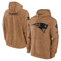 New England Patriots Brown 2023 Salute To Service Hoodie