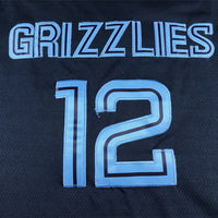 Men's Memphis Grizzlies Ja Morant #12 Navy Fast Break Replica Jersey1