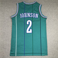 Men's Charlotte Hornets Larry Johnson 1992-93 Hardwood Classics Swingman jersey1