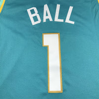 Men's Charlotte Hornets LaMelo Ball #1 Teal 2023/24 Swingman jersey1 - City Edition