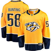 Michael Bunting #58 Nashville Predators Gold Home Breakaway Jersey - JerseysFreak