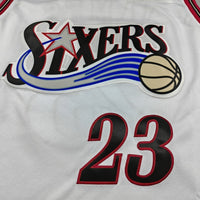 Men's Philadelphia 76ers LeBron James #23 White Swingman Jersey