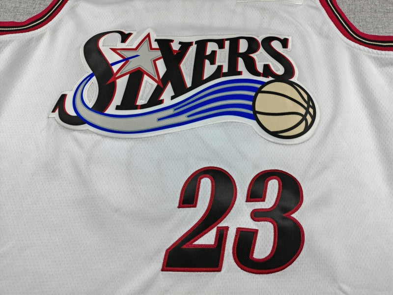 Men's Philadelphia 76ers LeBron James #23 White Swingman Jersey