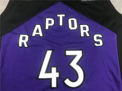 Men's Toronto Raptors Pascal Siakam Black/Purple 2020/21 Swingman Player Jersey1