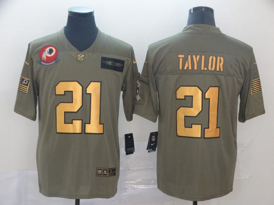 Men's Washington Commanders Sean Taylor #21 Brown Authentic Game Jersey1