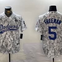 Men's Los Angeles Dodgers Freddie Freeman #5 Arctic Camo 2024 Salute to Service Limited Jersey1