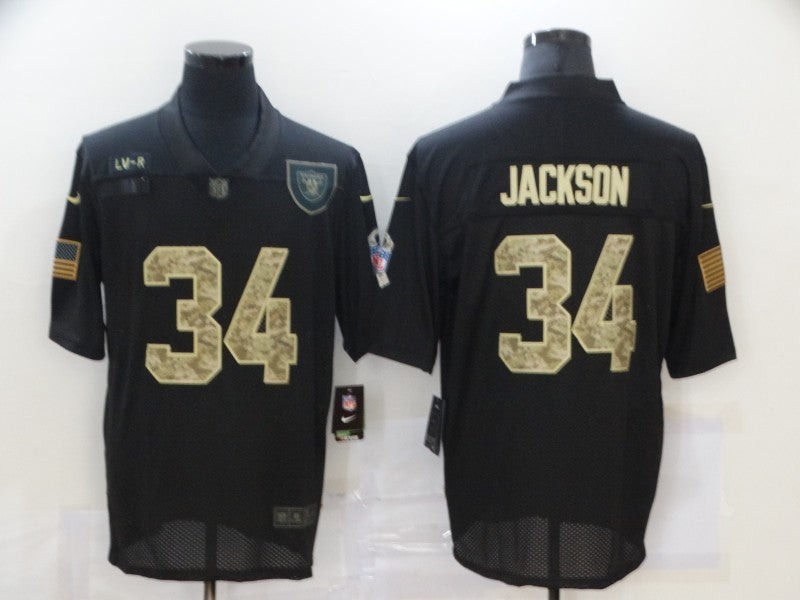 Men's Las Vegas Raiders Bo Jackson #34 Black Limited Jersey1