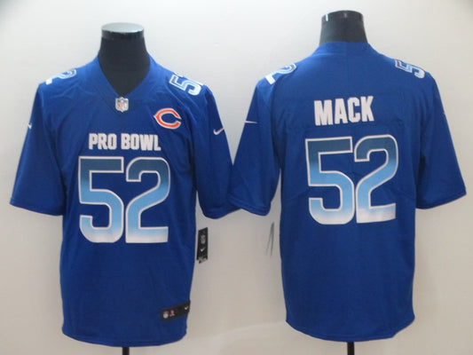 Men's Chicago Bears Khalil Mack #52 Blue All Star Game Jersey1