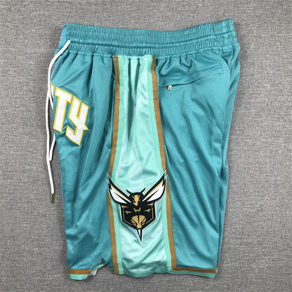 Men's Charlotte Hornets Teal City Edition Pocket Shorts11