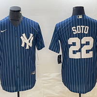 Men's New York Yankees Juan Soto #22 Blue Replica Player Jersey1