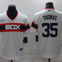 Men's Chicago White Sox Frank Thomas #35 White Replica Player Jersey1