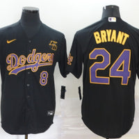 Kris Bryant #8-24 Los Angeles Dodgers Black Player Jersey - JerseysFreak