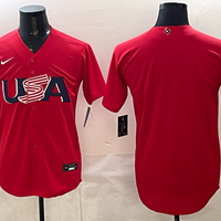 Men's USA Baseball Red 2026 World Baseball Classic Stadium Jersey