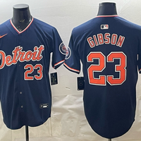 Men's Detroit Tigers Kirk Gibson #23 Navy Replica Player Jersey