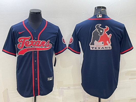 Men's Houston Texans Navy Game Jersey1
