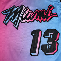 Men's Miami Heat Bam Adebayo Pink/Blue 2020/21 Swingman Jersey1 ¨C City Edition