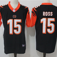 Men's Cincinnati Bengals John Ross #15 Black Game Jersey1