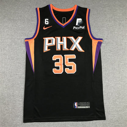 Men's Phoenix Suns Kevin Durant #35 Black 2022/23 Player Jersey1