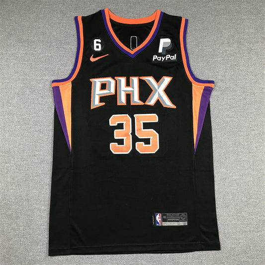 Men's Phoenix Suns Kevin Durant #35 Black 2022/23 Player Jersey1