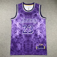 Men's Los Angeles Lakers LeBron James #23 Purple Select Series Swingman Jersey1