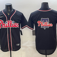 Men's Philadelphia Phillies Fashion Limited Black Out Jersey