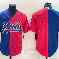 Men's Buffalo Bills Royal/Red Blank Jersey1