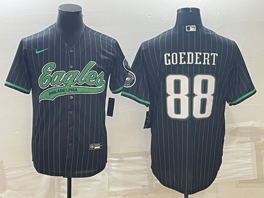 Men's Philadelphia Eagles Dallas Goedert #88 Black Player Jersey1 Joint Edition