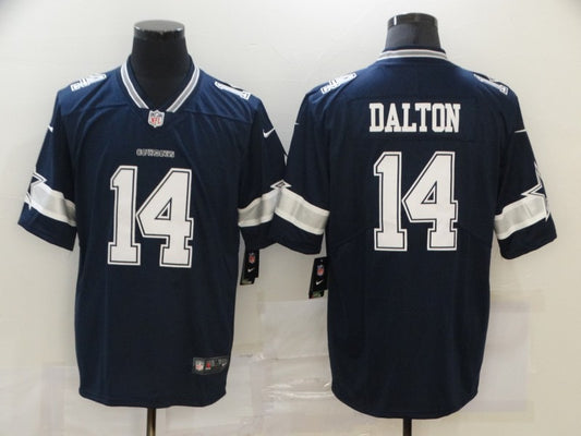 Men's Dallas Cowboys Andy Dalton #14 Navy Game Player Jersey1
