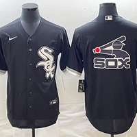 Men's Chicago White Sox Black Alternate Replica Player Jersey1