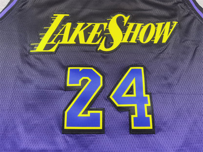 Men's Los Angeles Lakers Kobe Bryant #24 Purple 2024/25 Swingman Jersey1 - City Edition