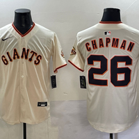 Men's San Francisco Giants Matt Chapman #26 Cream Home Limited Player Jersey