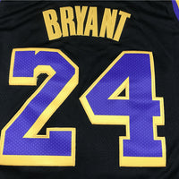 Men's Los Angeles Lakers Kobe Bryant #24 Black 2020/21 Swingman Player Jersey1