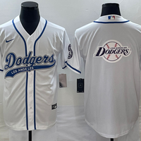 Men's Los Angeles Dodgers White Player Jersey1 Joint Edition