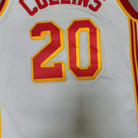 Men's Atlanta Hawks John Collins #20 White 2020/21 Fast Break Player Jersey1