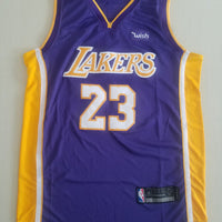 Men's Los Angeles Lakers LeBron James NBA #23 Purple Swingman Jersey1 - City Edition