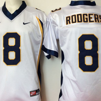Men's California Golden Bears Aaron Rodgers#8 White Player Game Jersey